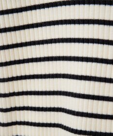 CRAFT STANDARD BOUTIQUE 洗える/とてもち配色モックネックリブニットプルオーバー/24AW