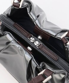 LA BAGAGERIE ソフトエナメル2WAYハンドバッグ Sサイズ