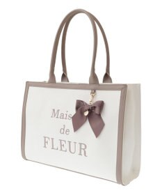 Maison de FLEUR EC限定ロゴ刺繍キャンバストートバッグ