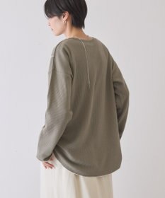 AMERICAN HOLIC 【WEB限定】ワッフル配色メロープルオーバー