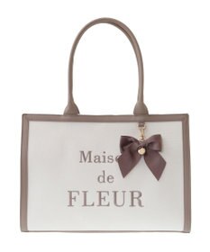 Maison de FLEUR EC限定ロゴ刺繍キャンバストートバッグ