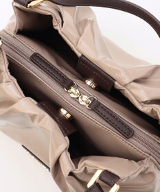 LA BAGAGERIE ソフトエナメル2WAYハンドバッグ Sサイズ