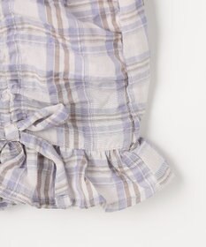 ANY KIDS 【洗濯機可能】2WAY チェックブラウス
