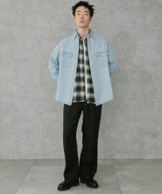 WEGO デニムウエスタンシャツ（LS）