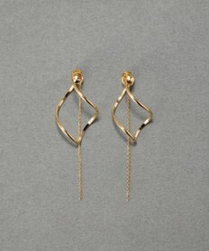 Phoebe 2wayグレースツイストラインイヤリング　ゴールド