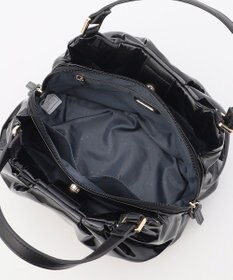 LA BAGAGERIE ソフトエナメル2WAYハンドバッグ Sサイズ