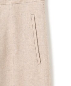 BEIGE， 【洗える】CAROLE / リネンライクフルレングスワイドパンツ