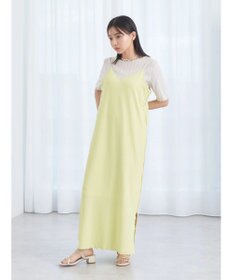 earth music&ecology ＳＥＴ２点配色キャミワンピース＋メローインナー