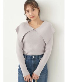 earth music&ecology ＢＩＧカラーニットプルオーバー