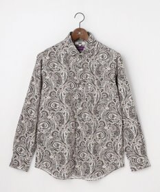 JOSEPH ABBOUD 【キングサイズ・LIBERTY・綿100％】リバティペイズリープリントコーデュロイ シャツ