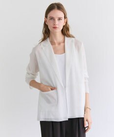 BEIGE， PYRRHOT / シアーコンビ ニットジャケット