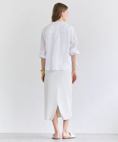 BEIGE， HALITE / リネンシアー オーバーサイズシャツ