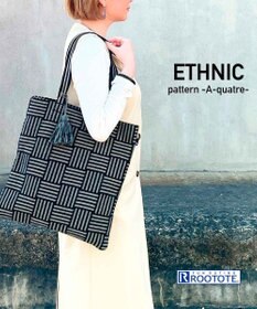 ROOTOTE 1240【A4サイズ収納】LT.アーキャトル.エスニックパターン-A