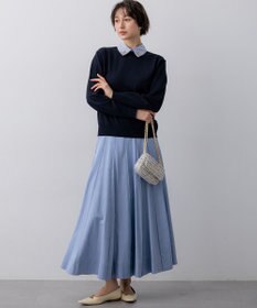 23区 L 【先行予約】マットライトタフタ フレアスカート