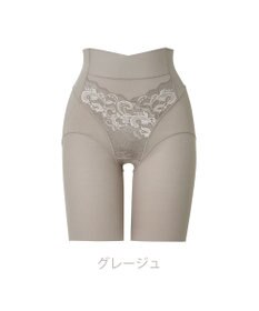 BRADELIS New York 【BRADELIS NewYork peace】綿混フィットレースガードル お尻と太ももの境目をしっかり作る補整ガードル