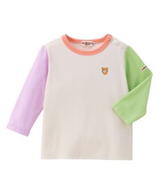 MIKI HOUSE HOT BISCUITS 長袖Tシャツ＆お食事スタイセット【BOX付き】