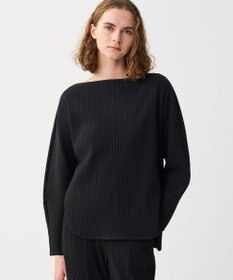 uncrave プリーツリブ ドルマンスリーブトップス