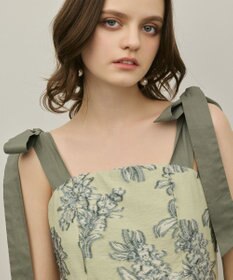 GRACE CONTINENTAL シアージャガードティアードワンピース