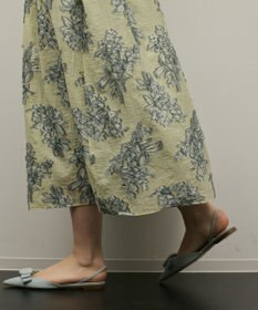 GRACE CONTINENTAL シアージャガードティアードワンピース