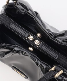 LA BAGAGERIE ソフトエナメル2WAYハンドバッグ Sサイズ