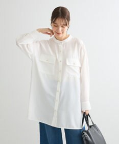 Green Parks ・ＥＬＥＮＣＡＲＥ　ＤＵＥ　イロイロ釦シャツチュニック