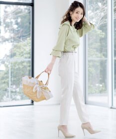 Tiaclasse 【洗える】フレアカラーブラウス