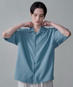 WEGO 【速乾/しわになりにくい/MLサイズ展開】ドライポリオープンカラーシャツ（SS）