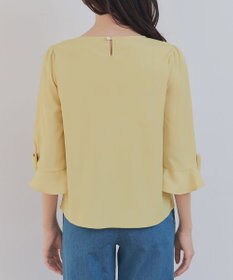 Tiaclasse 【洗える】リボンフレアスリーブブラウス