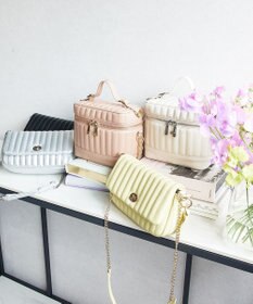 style code 【MERCURYDUO/マーキュリーデュオ】ストライプキルティング　バニティミニショルダーバッグ