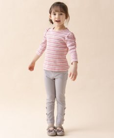 ANY KIDS 裾リボンストレート パンツ