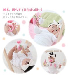 Mother garden マザーガーデン いちごの木製ベビージム 2ケ月～