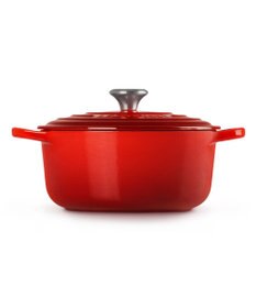 YAMATO テーブル＆キッチン 【ル・クルーゼ】シグニチャー ココット・ロンド 20cm  チェリーレッド