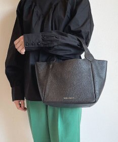 Hekhèr Le Style de Vie 【日本製/セレモニーにも】シュリンクレザー ハンドバッグ small