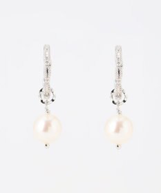 TOCCA 【WEB限定】DAISY PETAL HOOP PIERCED EARRINGS K10ホワイトゴールド 淡水パール 2WAYピアス