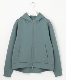 J.PRESS LADIES L ダンボール ジップアップ パーカー