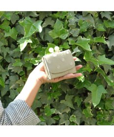 UNBILLION perche アクリル玉三つ折りミニサイフ