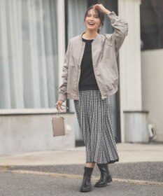 ANY 【洗濯機可能/撥水】MA-1 ギャザーブルゾン