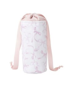Maison de FLEUR 【保冷機能付き】リボン柄巾着ボトルケース