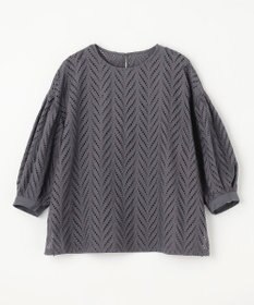 ANY L 【洗濯機可】エンブロイダリーブラウス