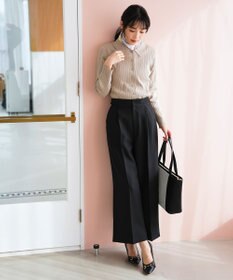 ANY SIS ポロカラーリブ ニット