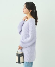 earth music&ecology カラーネップスパンコールニットチュニック