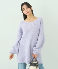 earth music&ecology カラーネップスパンコールニットチュニック