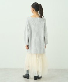 earth music&ecology カラーネップスパンコールニットチュニック