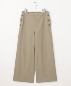 J.PRESS LADIES L 【洗える・吸水速乾】コットン麻シェルドライ ワイド パンツ