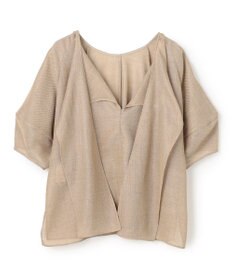 BEIGE， LIATRIS / バックリボン ハーフスリーブブラウス