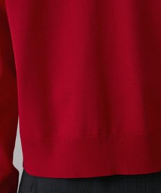 GRACE CONTINENTAL バイカラーロゴニットカーディガン