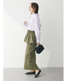 Green Parks イージーケア　ドビーストライプシャツ