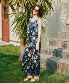 San-ai Resort（三愛水着楽園） ロングパンツセット　9M・11L　【Coral veil（コーラルヴェール）】