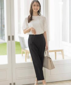 ANY SIS 【接触冷感・UVカット・撥水】クールタッチテーパード パンツ