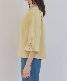 Tiaclasse 【洗える】リボンフレアスリーブブラウス